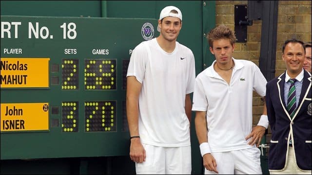 John Isner e Nicolas Mahut fizeram o jogo mais longo da hist&oacute;ria do t&ecirc;nis, no torneio de Wimbledon