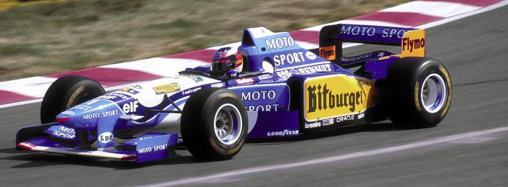 Michael Schumacher campe&atilde;o da F&oacute;rmula 1 pela equipe Benetton