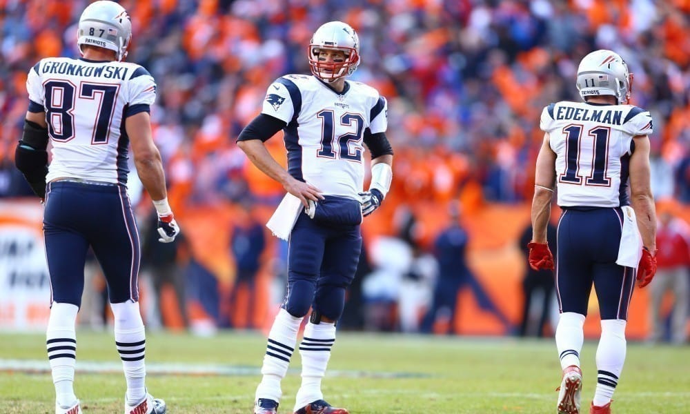 Tom Brady, Gronkowski e Edelman