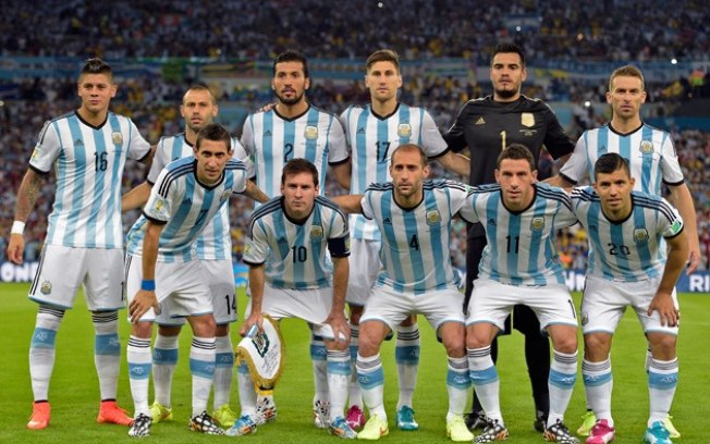 Camisa da Argentina na Copa de 2014
