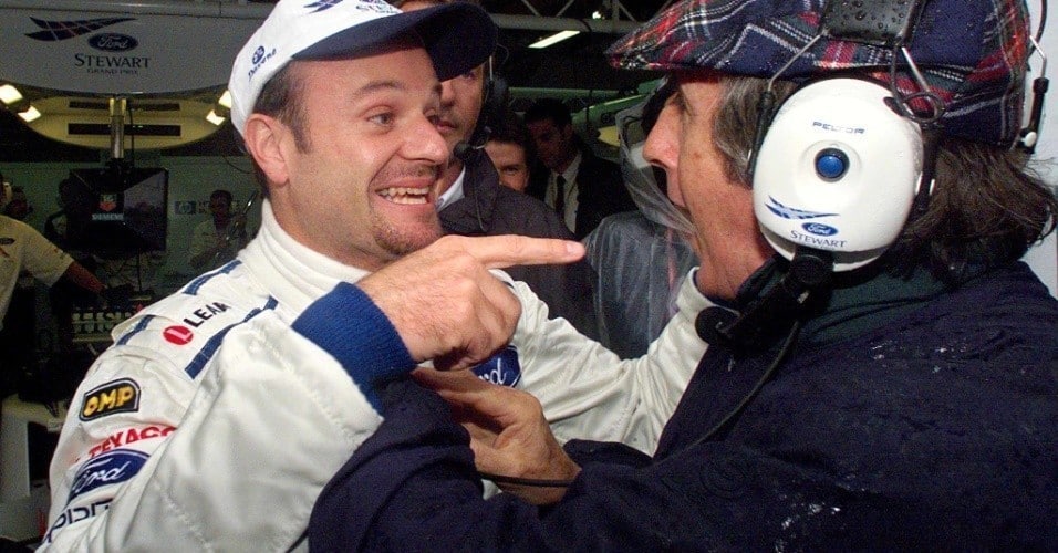 Rubens Barrichello e Jackie Stewart