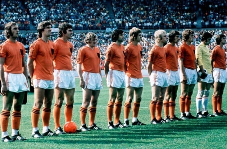 Camisa da Holanda em 1974
