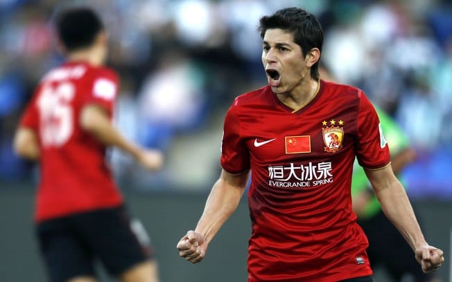 Dario Conca no Campeonato Chin&ecirc;s