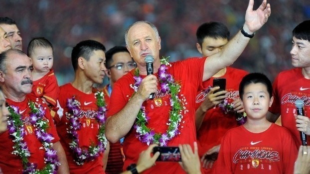 Luiz Felipe Scolari tricampe&atilde;o Campeonato Chin&ecirc;s