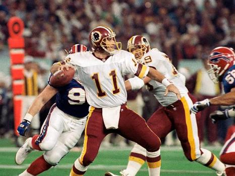 Washington Redskins e Buffalo Bills no Super Bowl XXVI