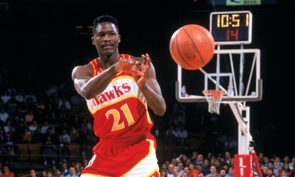 Dominique Wilkins &eacute; um dos maiores jogadores da hist&oacute;ria do Atlanta Hawks