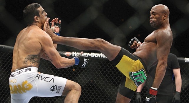 Anderson Silva e Vitor Belfort no UFC