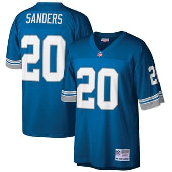 Camisa retr&ocirc; do Detroit Lions Barry Sanders