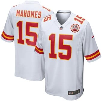 Camisa Kansas City Chiefs Branca Patrick Mahomes
