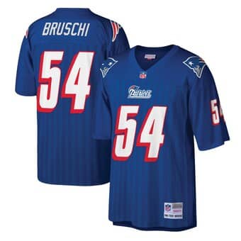 Camisa retr&ocirc; do New England Patriots Tedy Bruschi