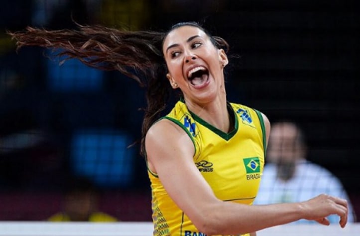 Sheilla oposto da sele&ccedil;&atilde;o brasileira de v&ocirc;lei