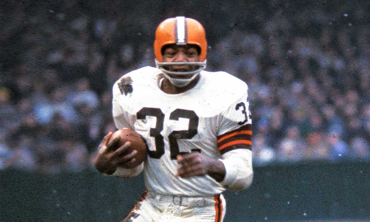 Jim Brown maiores jogadores de futebol americano de todos os tempos