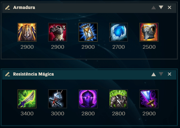 itens armadura resistencia magica lol