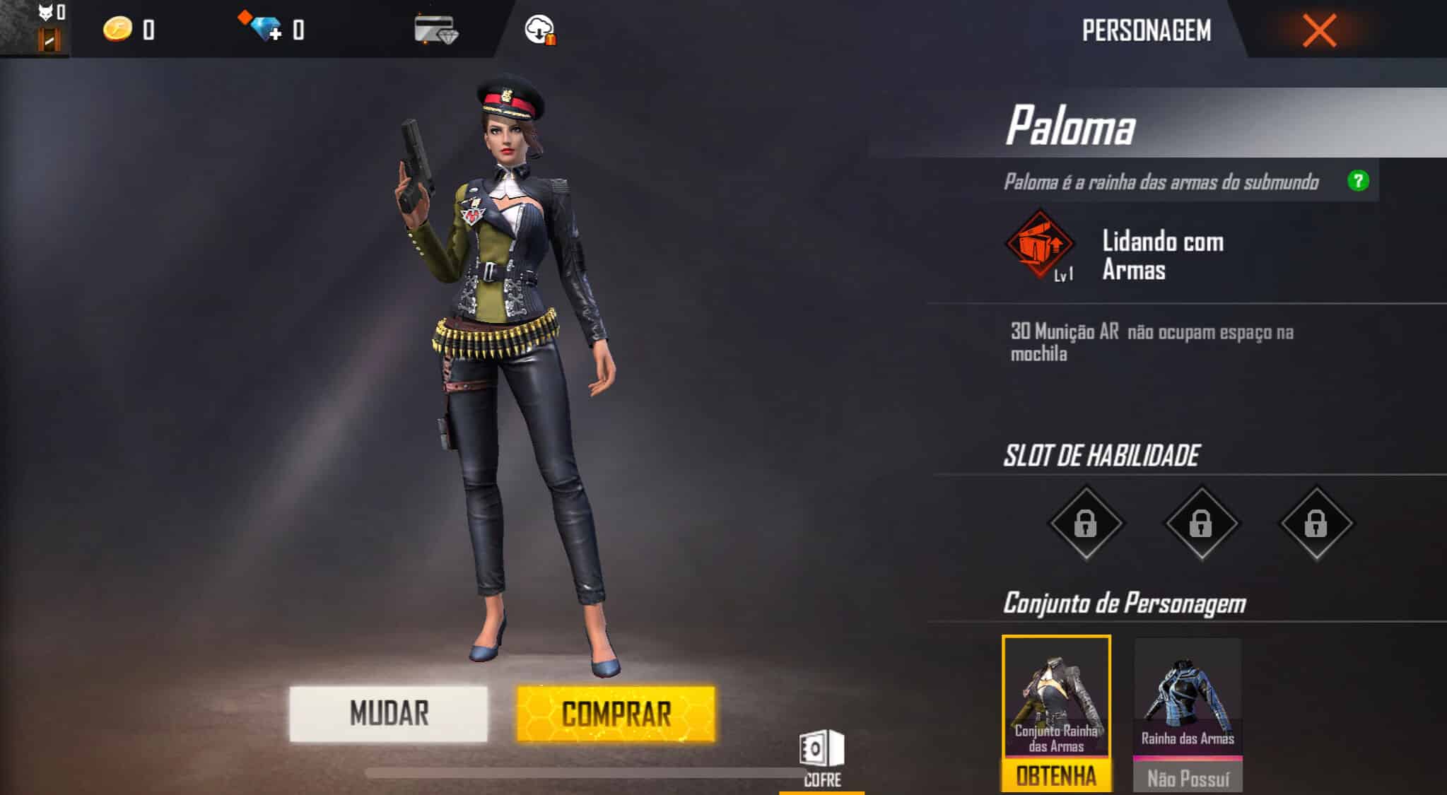 PPersonagens do Free Fire paloma
