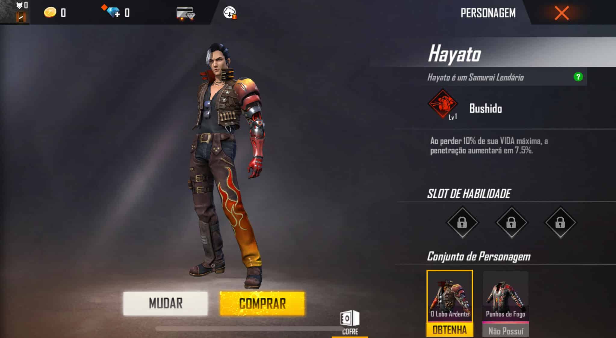 Personagens do Free Fire Hayato