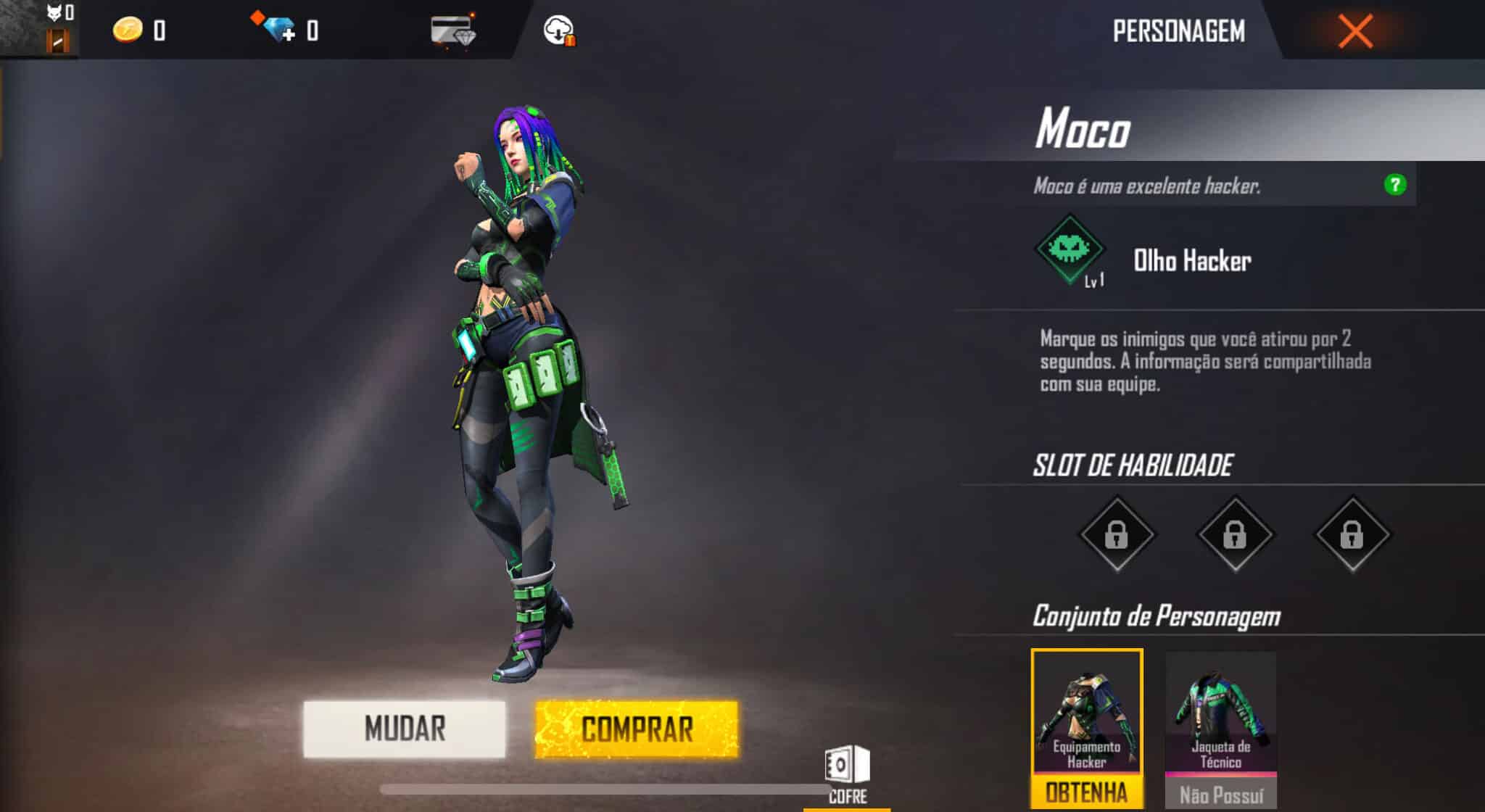 Personagens do Free Fire Moco