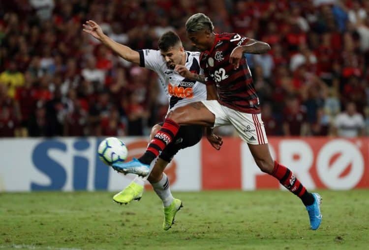 Imagem de jogo entre Flamengo e Vasco, em 2019