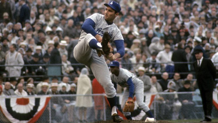 Imagem de Sandy Koufax, lenda do Los Angeles Dodgers