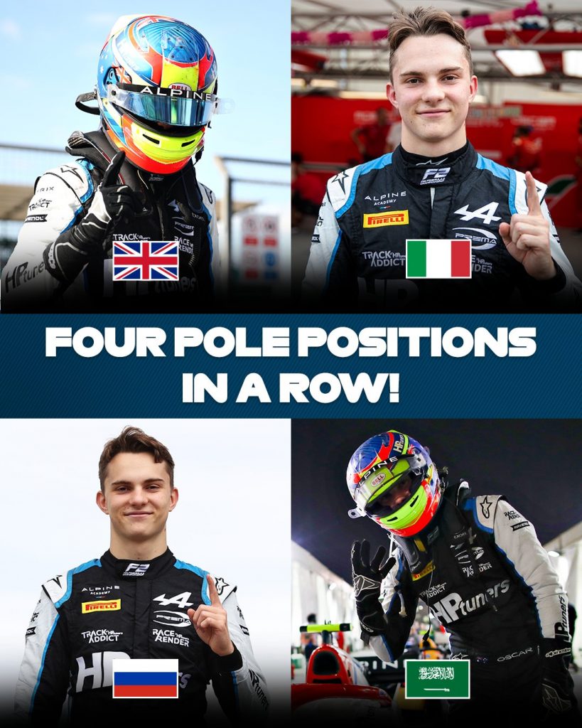 Pole Position: Piastri &eacute; o mais r&aacute;pido na classifica&ccedil;&atilde;o da F2