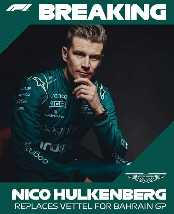 Vettel est&aacute; fora do GP do Barhein, Nico Hulkenberg assume seu lugar