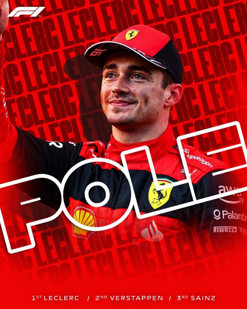 Leclerc erra no in&iacute;cio do Q3, mas se recupera e &eacute; Pole no GP da Espanha