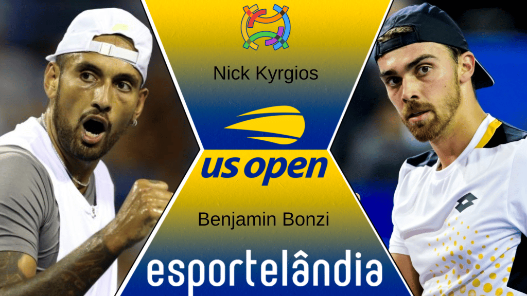 Nick Kyrgios x Benjamin Bonzi &ndash; Dica, palpite e progn&oacute;stico &ndash; 31/08