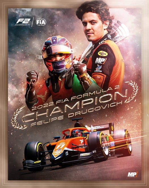 &Eacute; do Brasil, Felipe Drugovich &eacute; campe&atilde;o mundial da F&oacute;rmula 2 2022