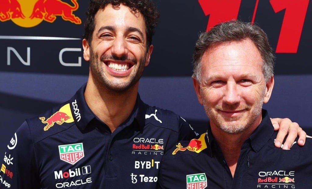 Daniel Ricciardo ser&aacute; terceiro piloto da Red Bull em 2023