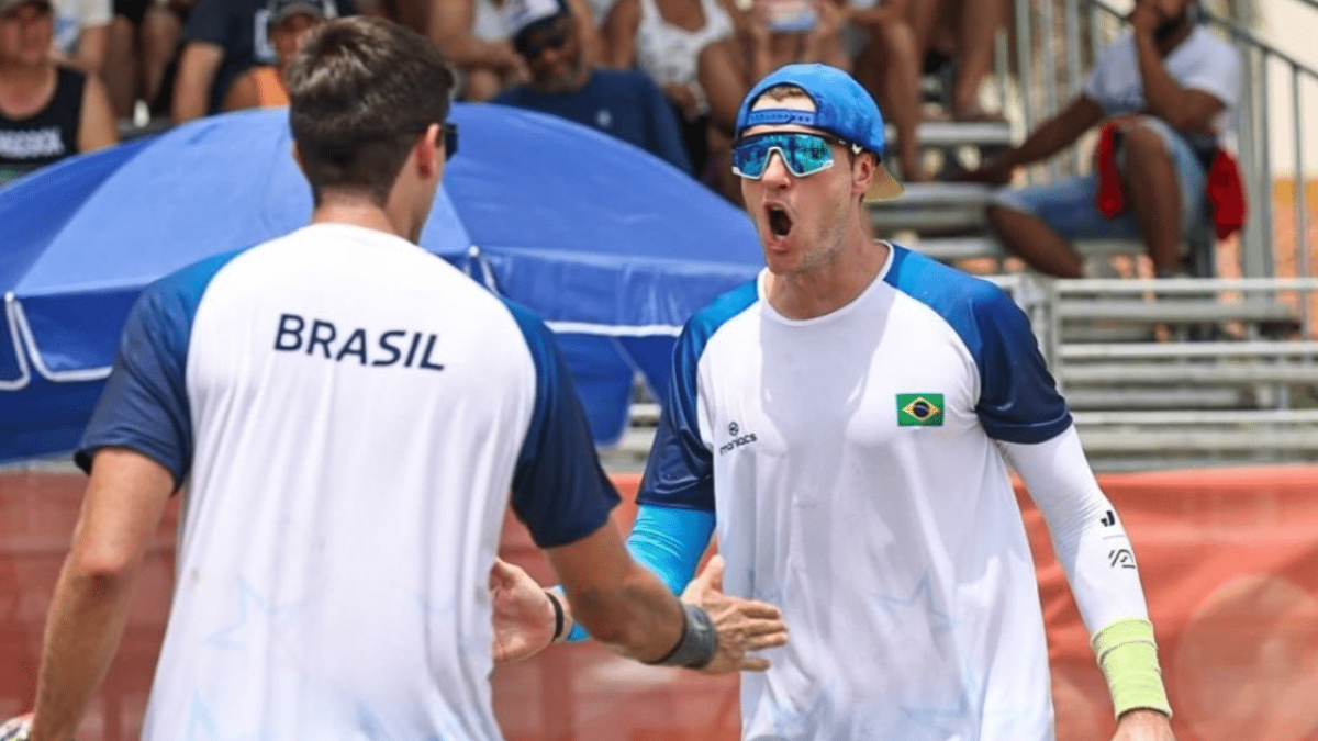 Time Brasil atropela advers&aacute;rios no beach t&ecirc;nis em Santa Marta