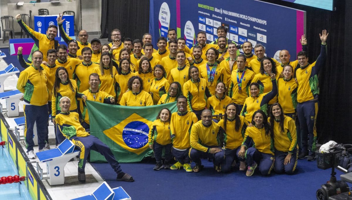 Gabriel Bandeira e Mariana Gesteira fazem Brasil fechar Mundial de Nata&ccedil;&atilde;o Paral&iacute;mpica com chave de ouro