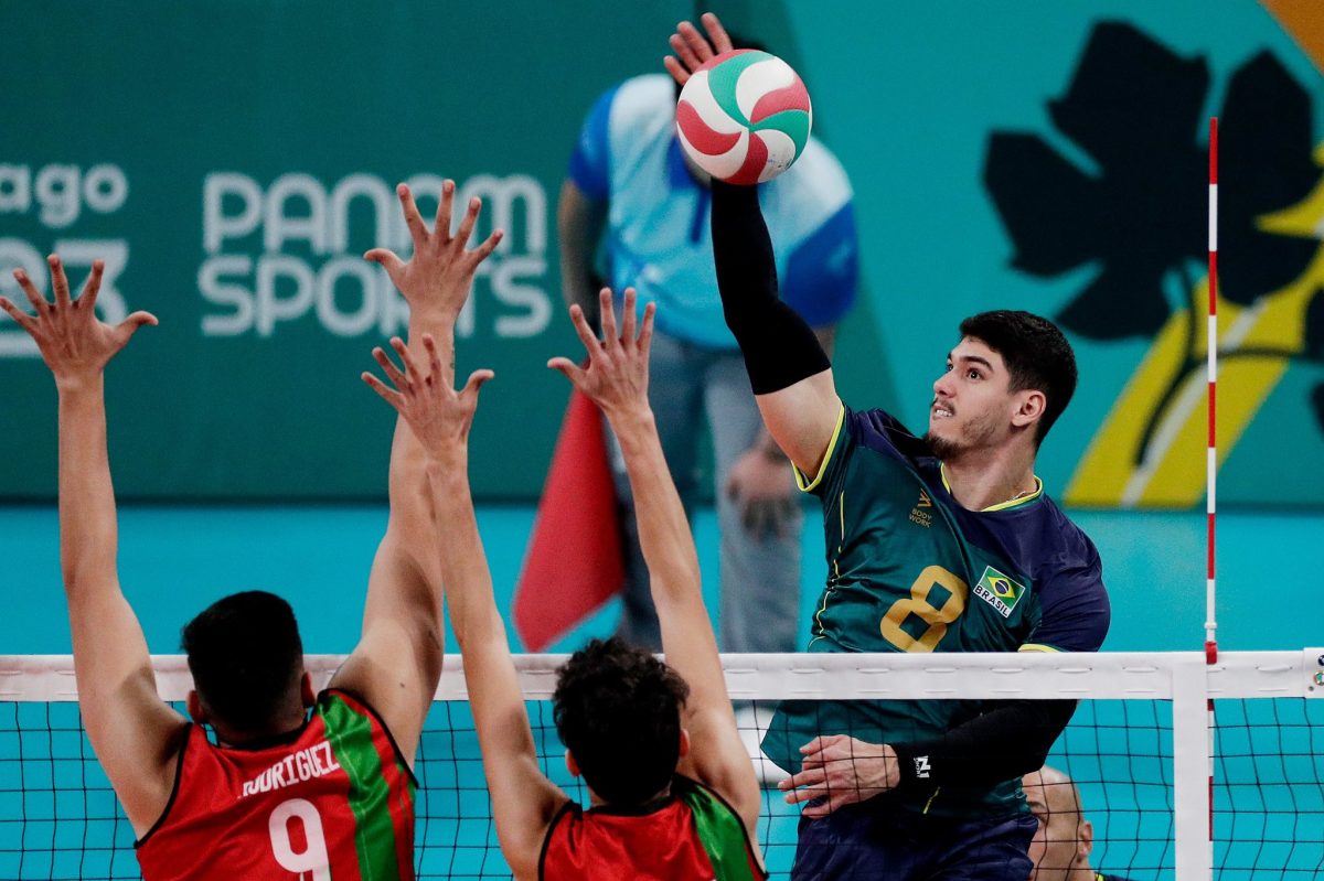 V&ocirc;lei masculino Brasil ATROPELA M&eacute;xico e classifica no Pan
