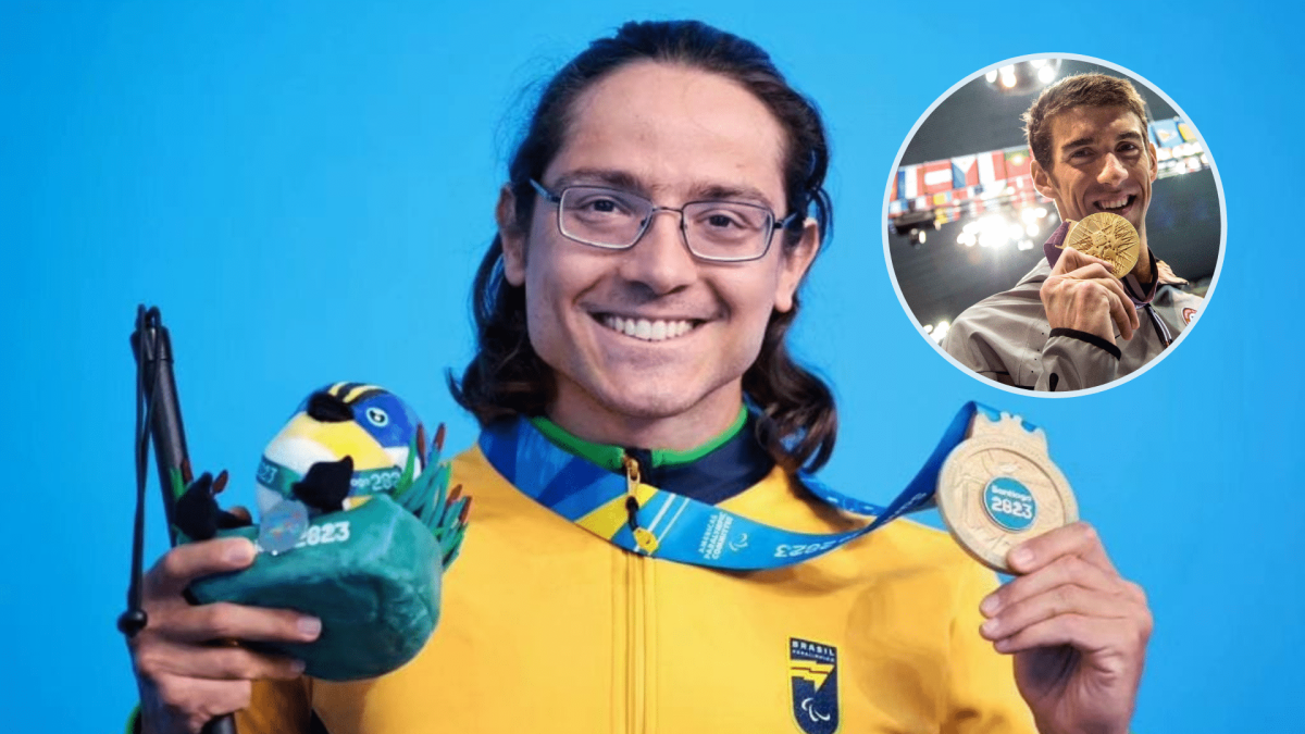 Brasil tem &lsquo;novo Michael Phelps&rsquo; que est&aacute; assombrando no Parapan 2023