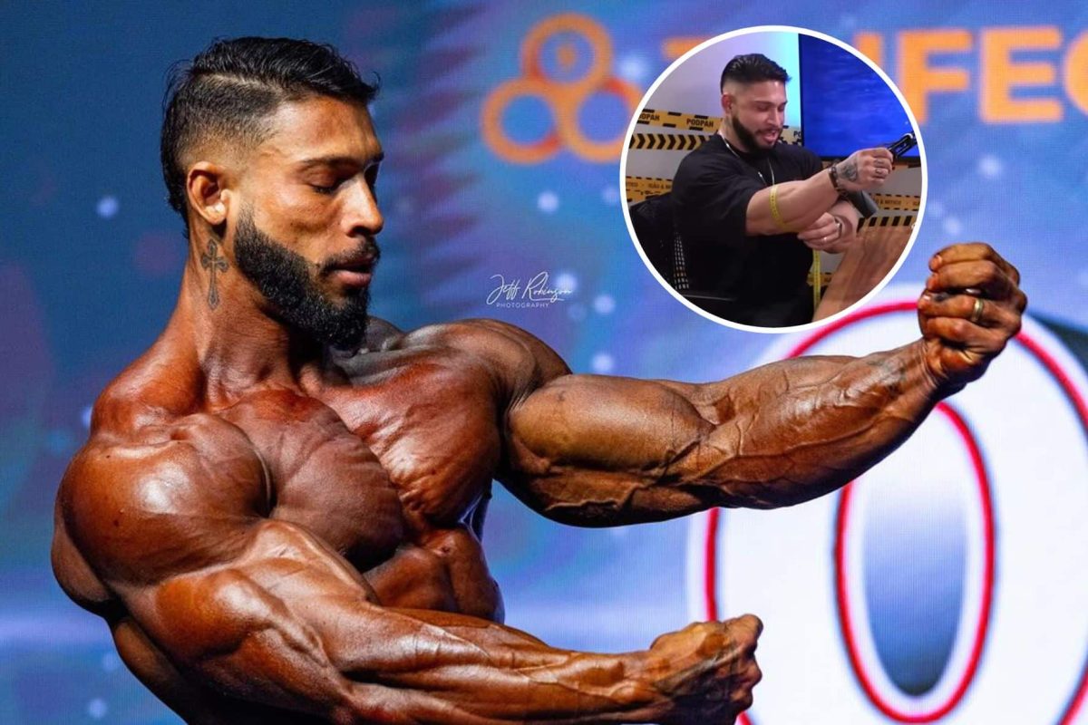 Revelada a medida do antebra&ccedil;o do Ramon Dino e &eacute; ASSUSTADORA