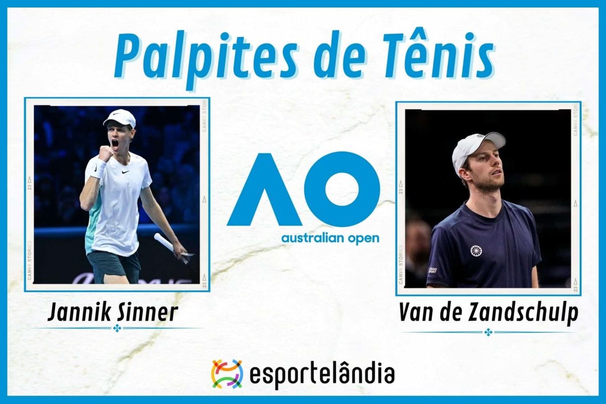 Palpites T&ecirc;nis: Jannik Sinner x Botic Van de Zandschulp &ndash; 13/01