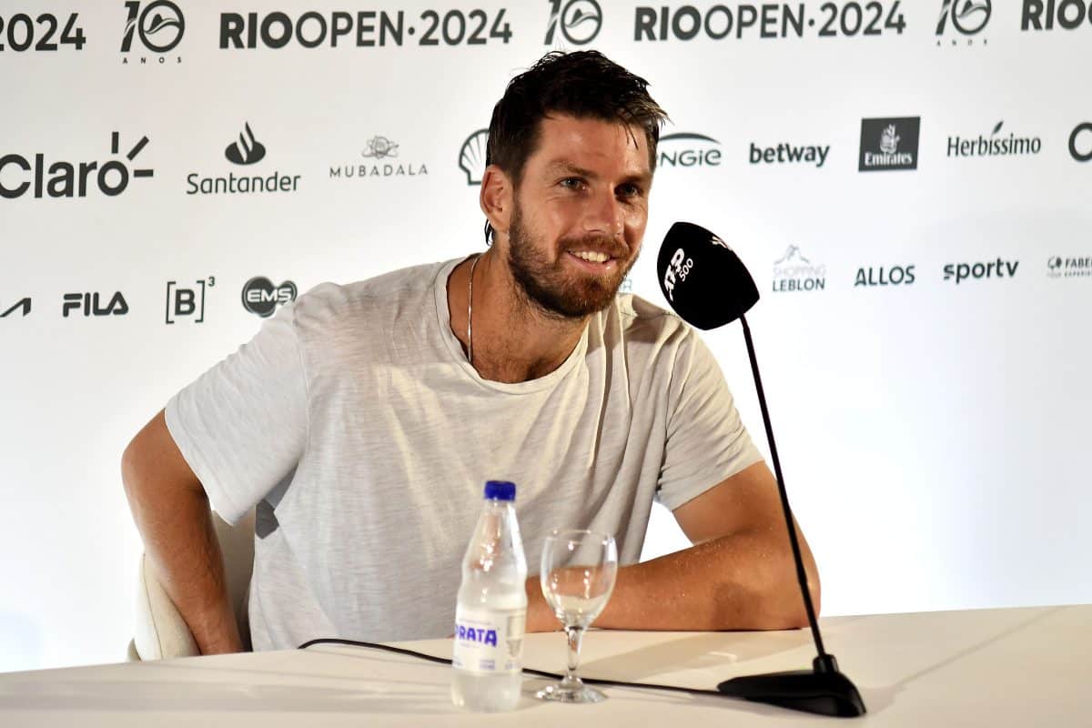 Confort&aacute;vel em quadra e fora dela, Cameron Norrie cada vez mais brasileiro no Rio Open 2024