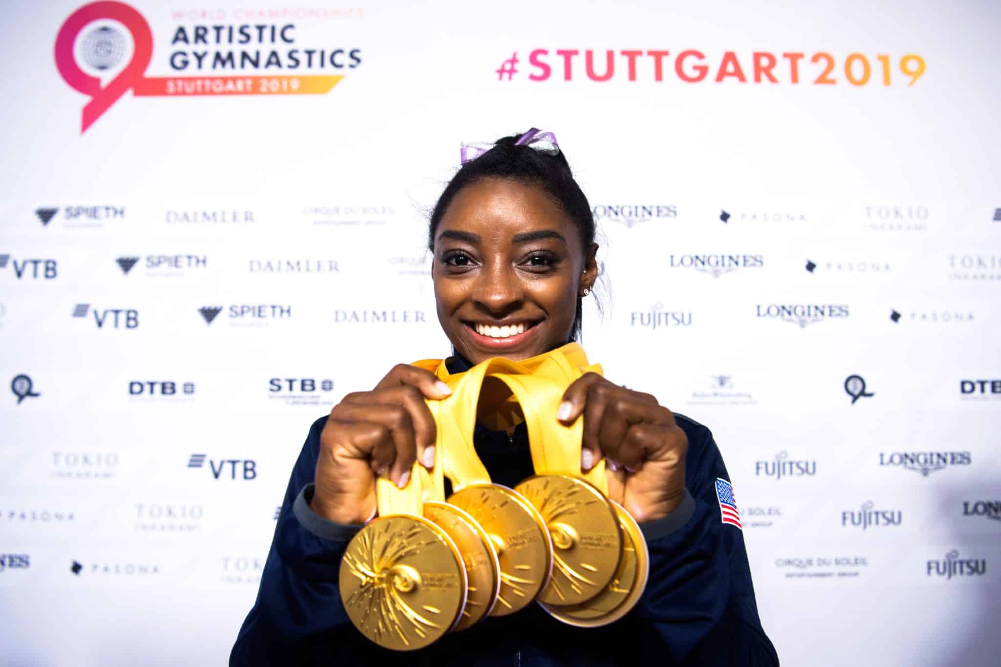 Simone Biles - Biografia, t&iacute;tulos e recordes na gin&aacute;stica [2024]