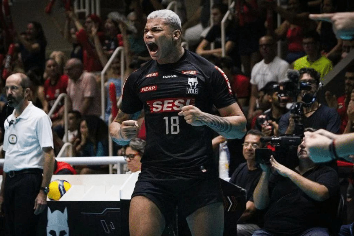 Veja os n&uacute;meros absurdos de Darlan Souza na final da Superliga masculina de v&ocirc;lei 2024