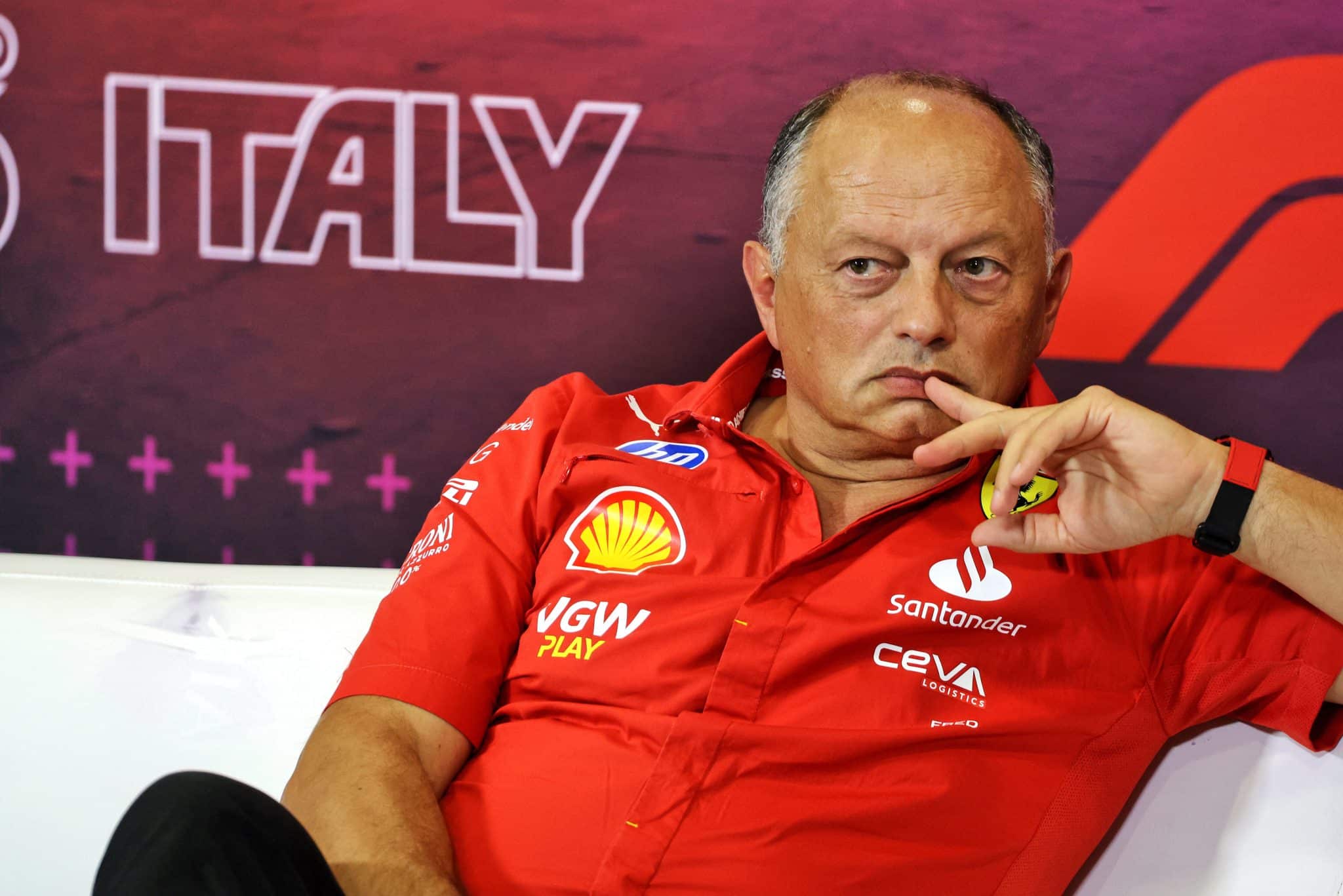 Fr&eacute;d&eacute;ric Vasseur chefe de equipe Ferrari