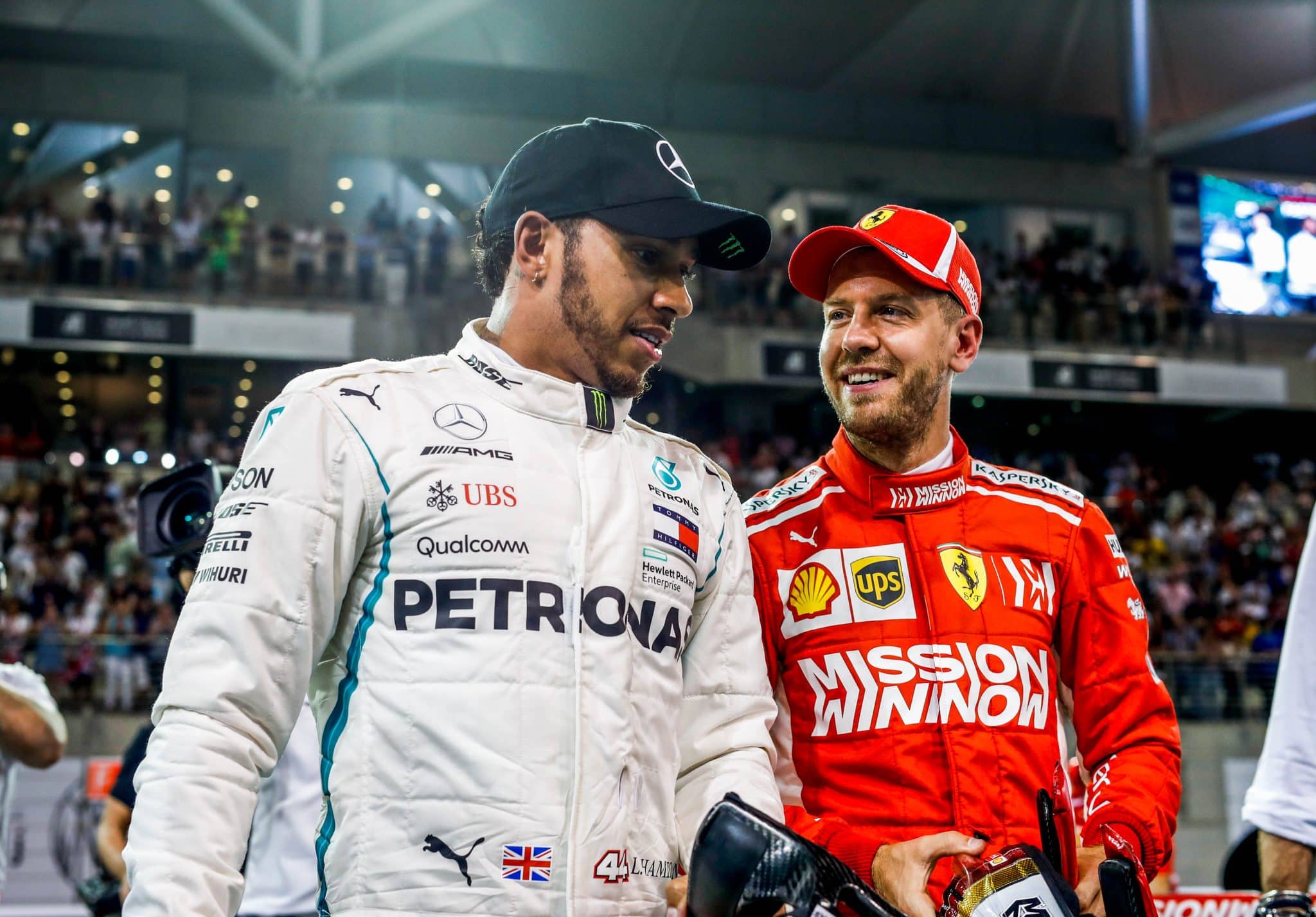 Hamilton e Vettel em 2018