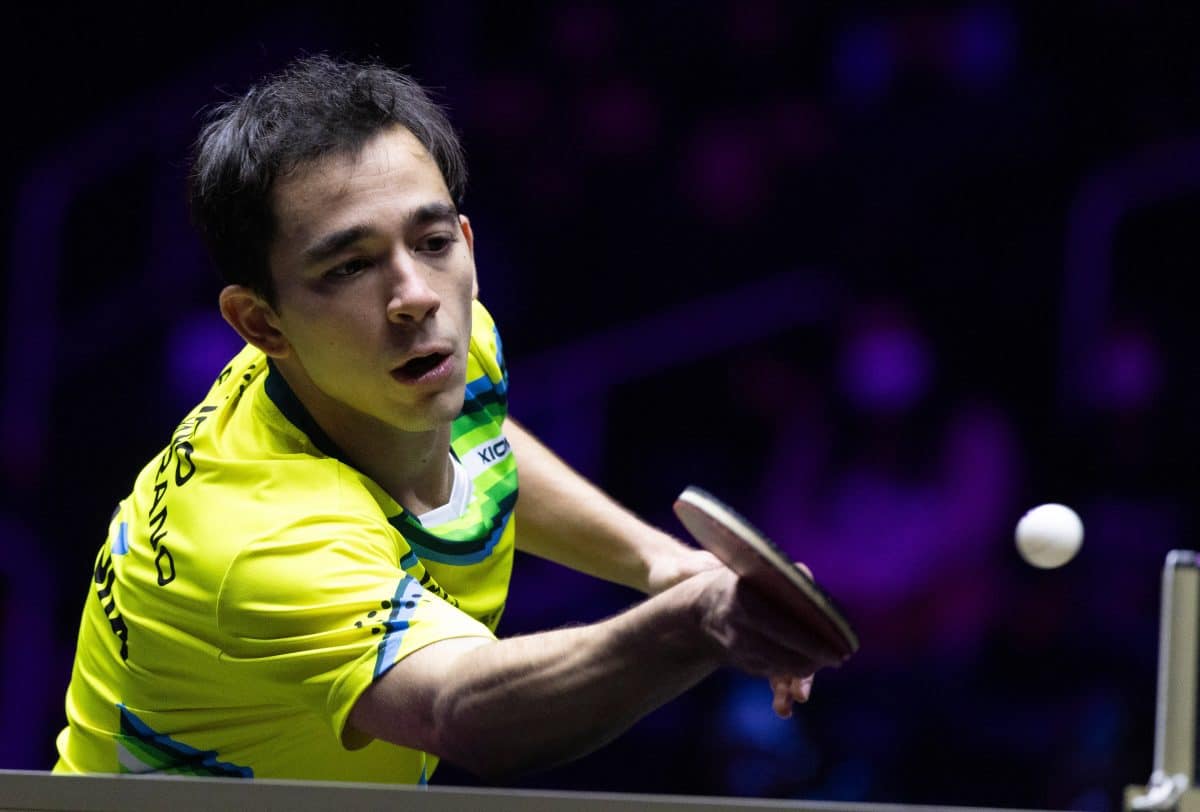 Brasil no topo! Hugo Calderano faz hist&oacute;ria no WTT e assume posi&ccedil;&atilde;o de destaque no ranking mundial