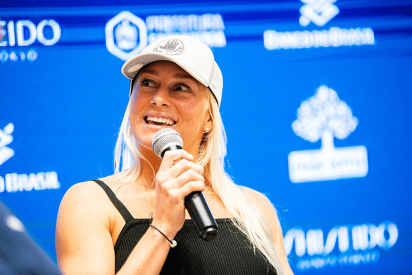 Mudou de ideia? Tatiana Weston-Webb defende piscina de ondas nas Olimp&iacute;adas: &ldquo;Seria bacana&rdquo;