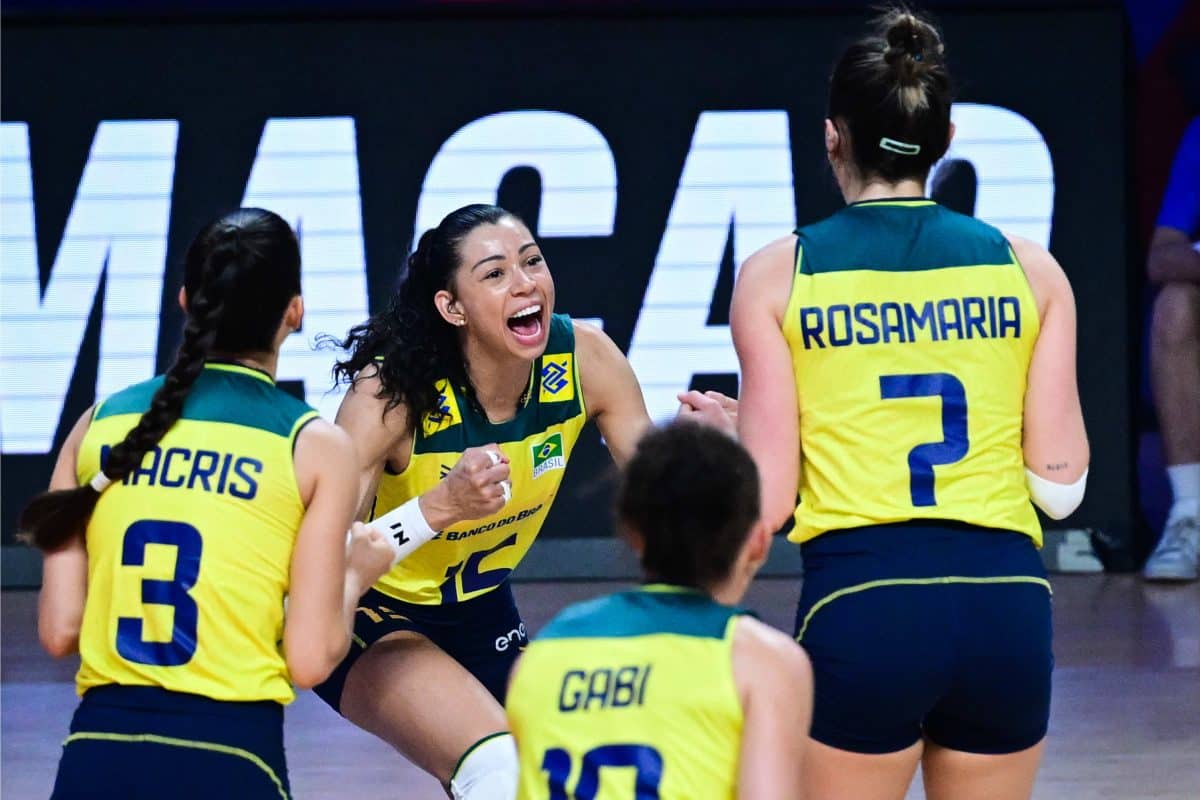 Veja os melhores momentos do Brasil na vit&oacute;ria imponente contra a Tail&acirc;ndia na VNL 2024
