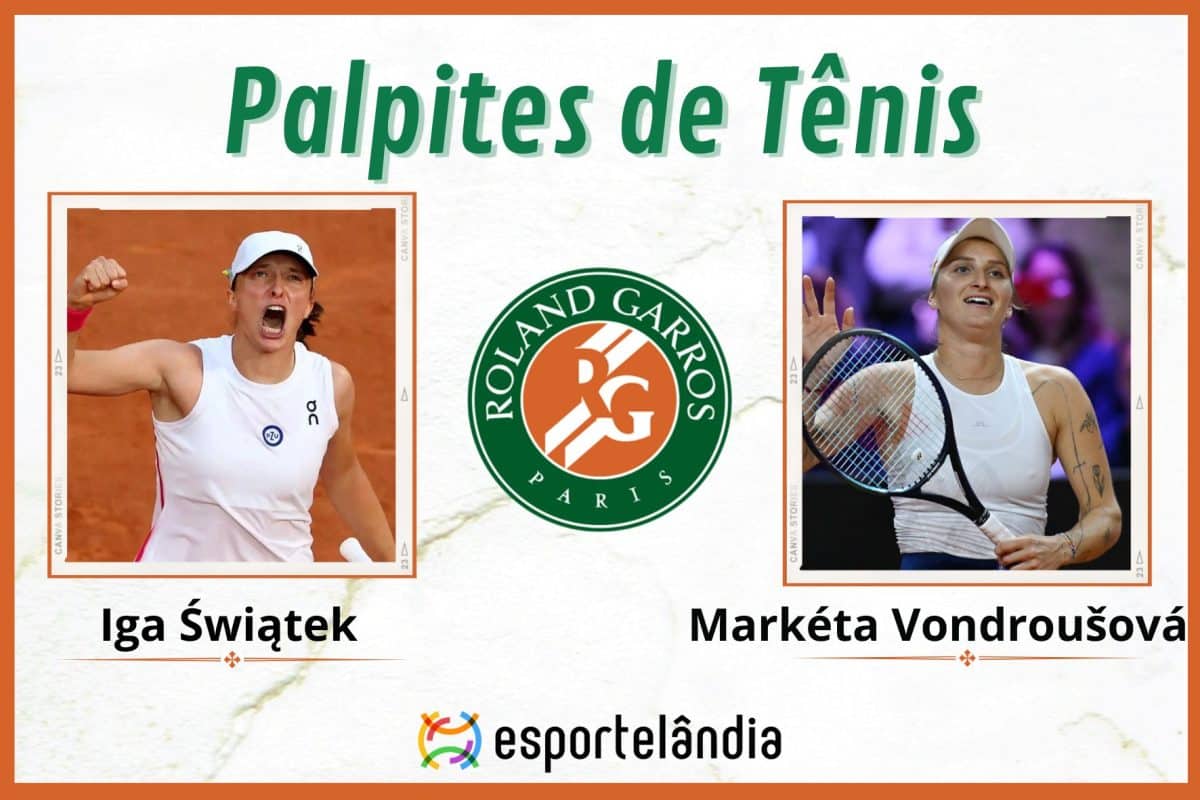 Palpites t&ecirc;nis: Iga Swiatek x Mark&eacute;ta Vondrou&scaron;ov&aacute; &ndash; 04/06 &ndash; Roland Garros