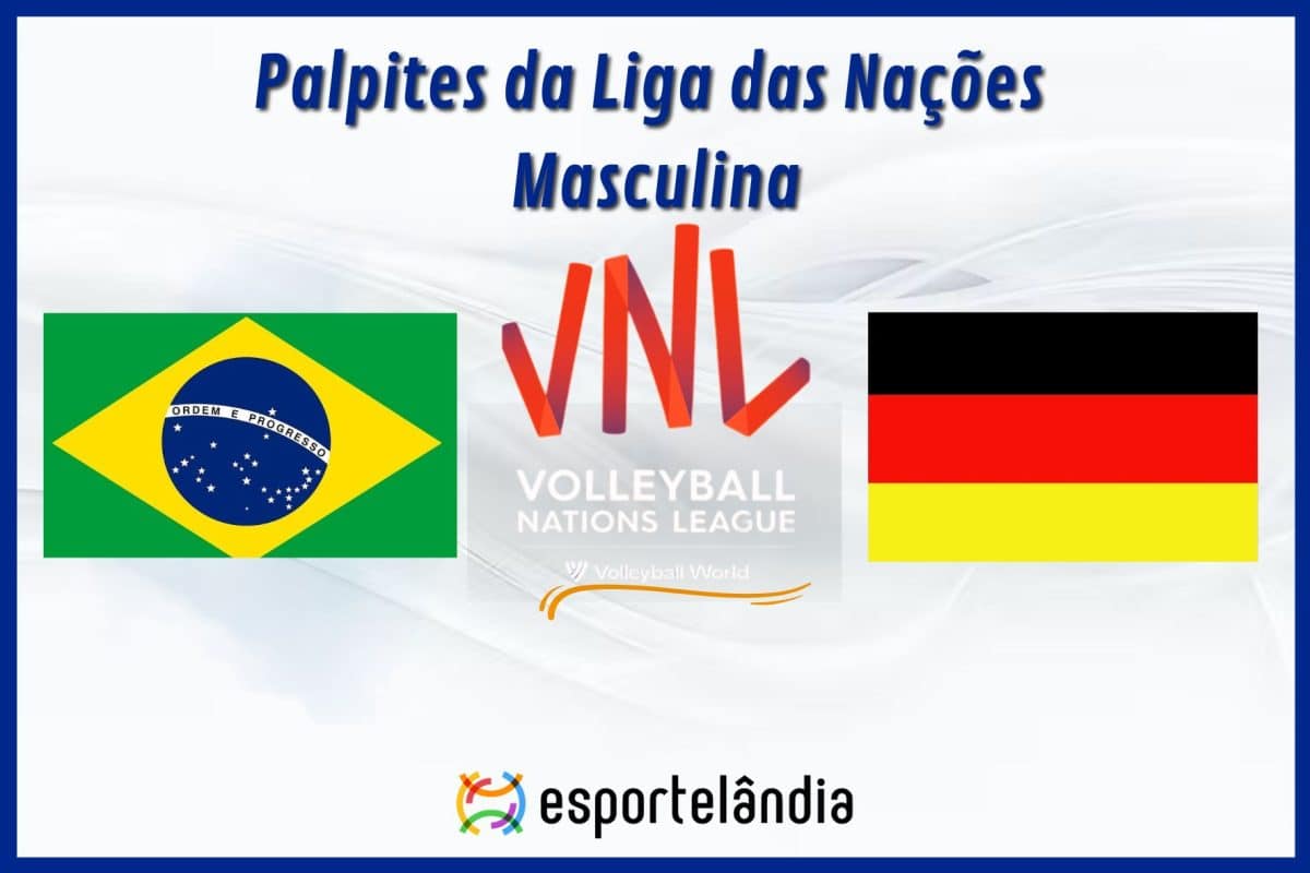 Palpites v&ocirc;lei: Brasil x Alemanha &ndash; Hor&aacute;rio e onde assistir &ndash; Liga das Na&ccedil;&otilde;es &ndash; 03/06