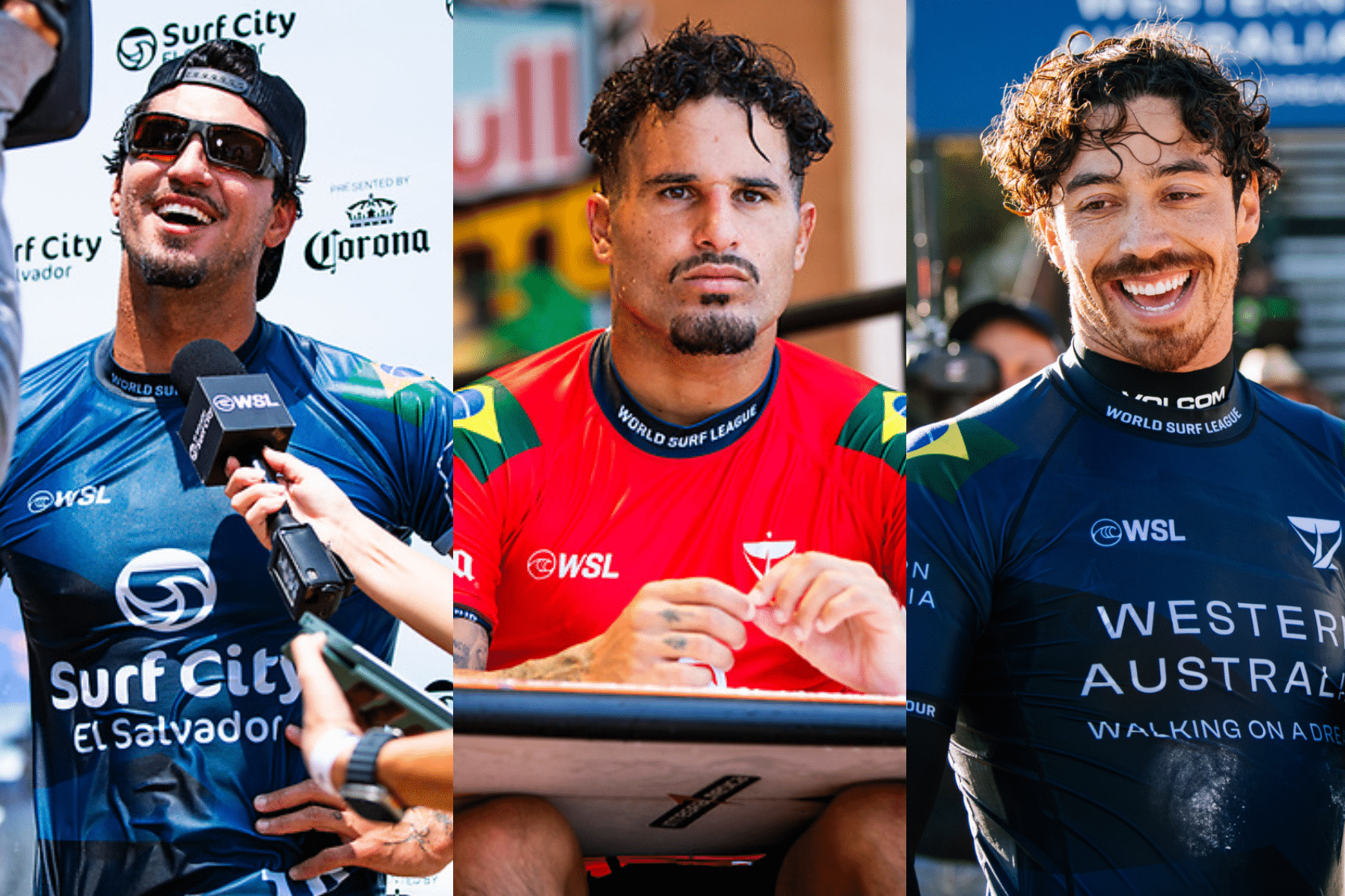 Ranking da WSL: Medina, Yago e Italo colados no top-5