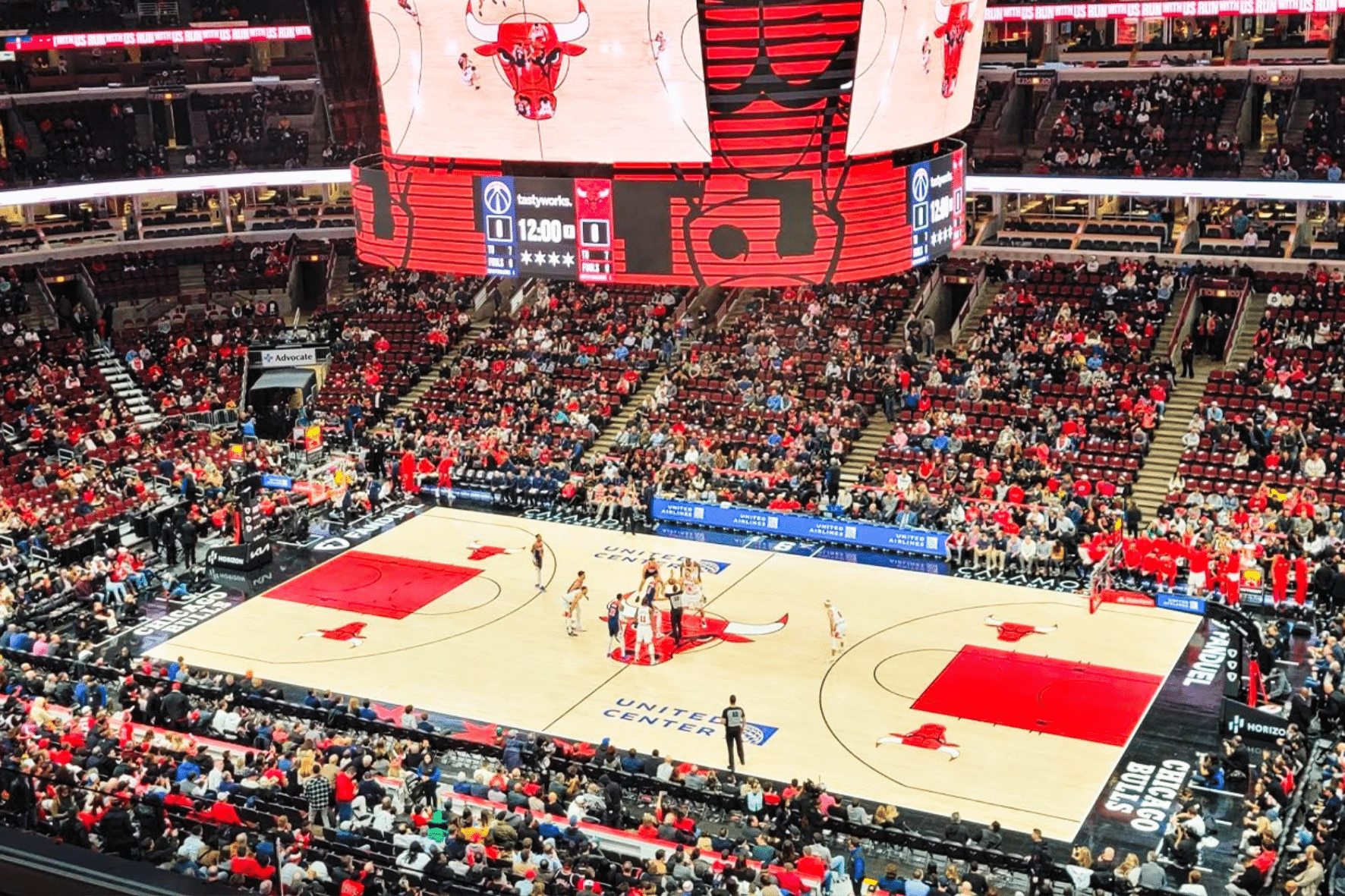 United Center &eacute; a casa do Chicago Bulls na NBA