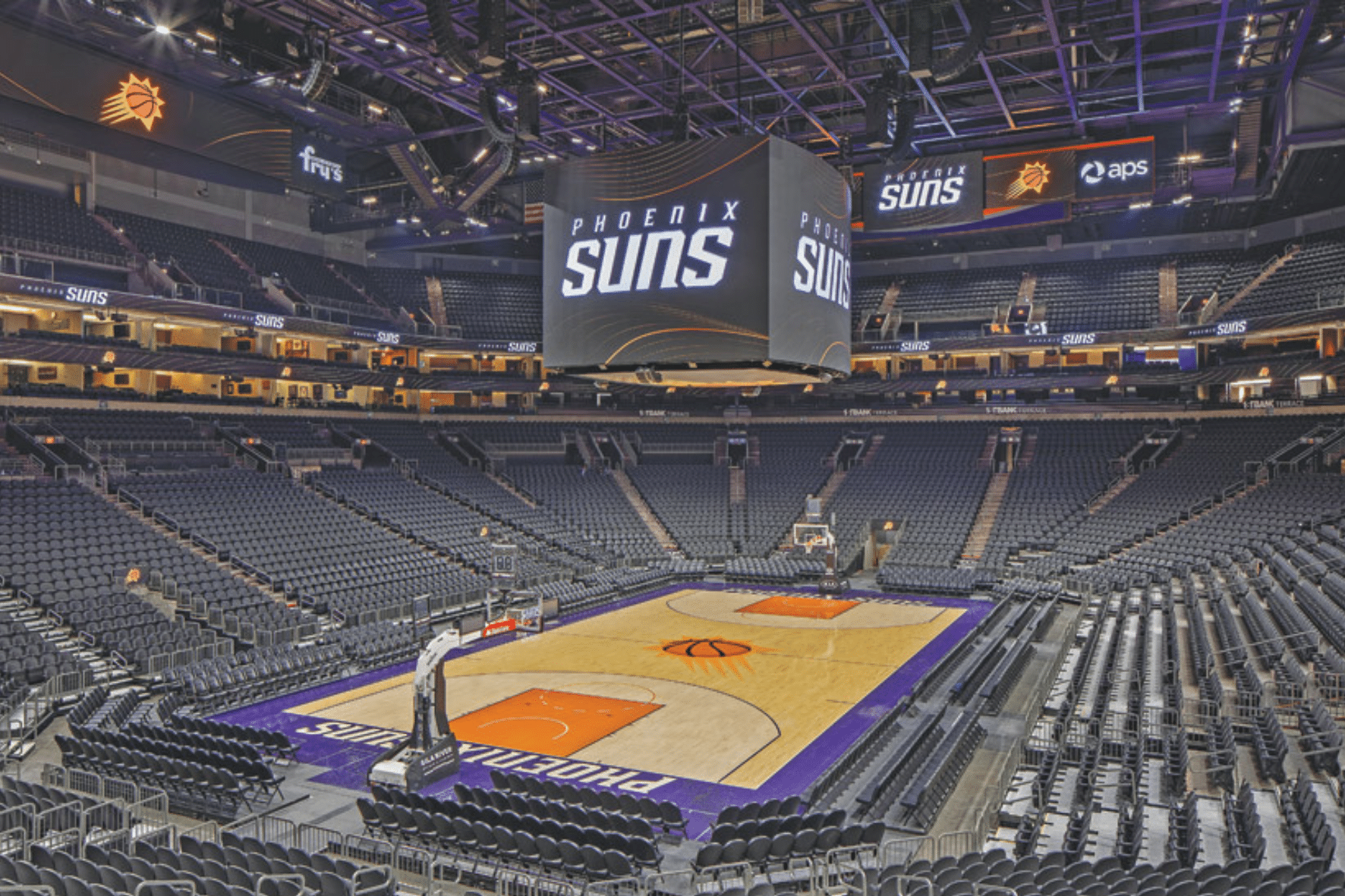 Footprint Center &eacute; a casa do Phoenix Suns na NBA (Divulga&ccedil;&atilde;o/NBA)