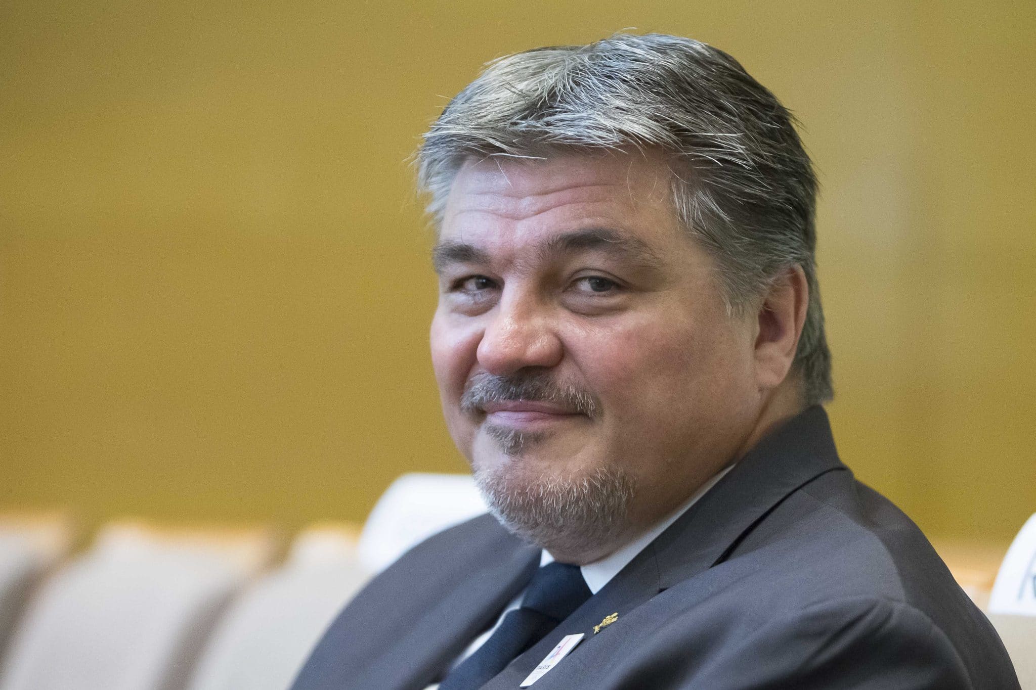 David Douillet durante a Assembleia Geral do Comit&ecirc; Ol&iacute;mpico Nacional Franc&ecirc;s (Iconsport)