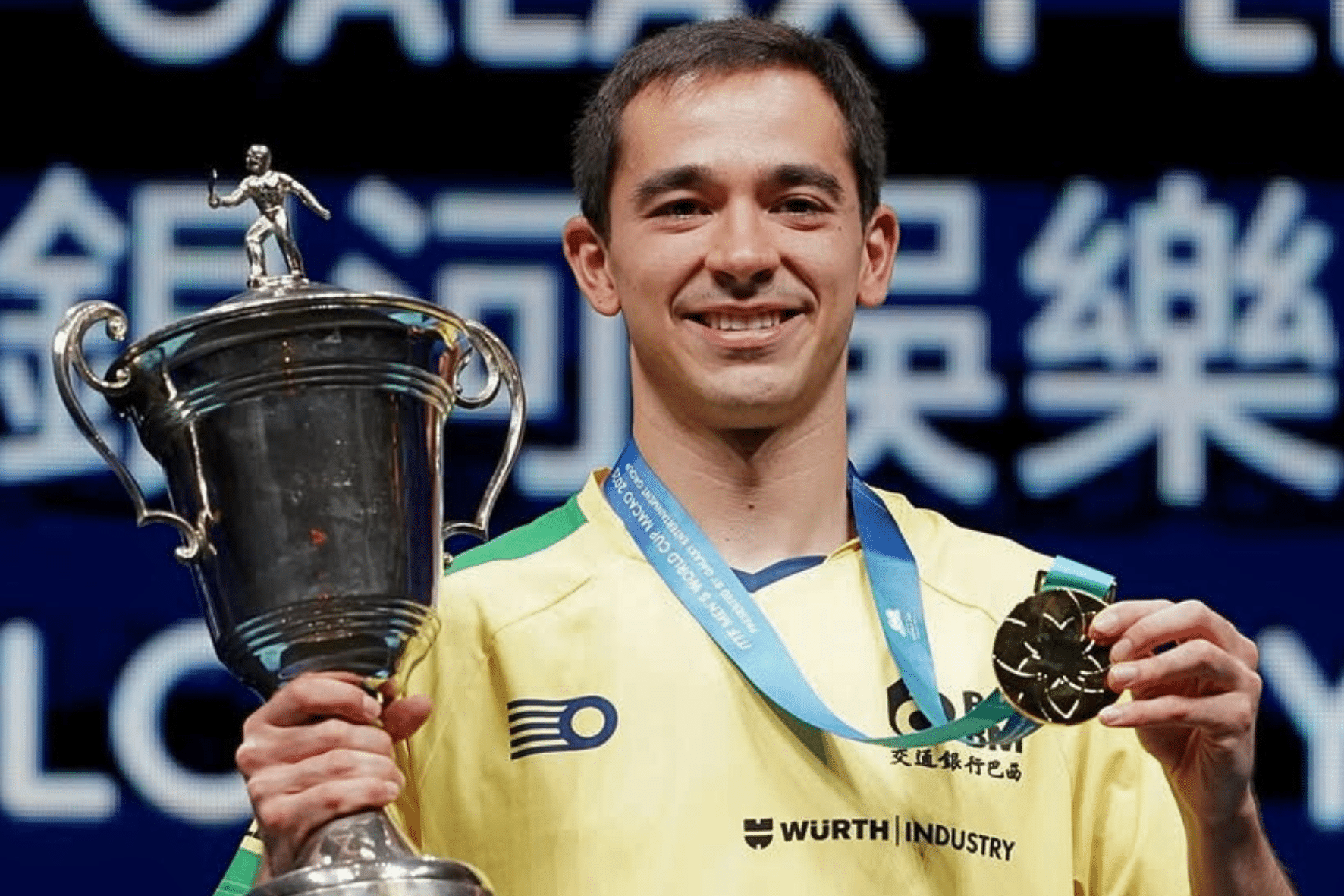 Hugo Calderano ("": &q000000202628;2026&q000000202628;): biografia e t&iacute;tulos do campe&atilde;o da Copa do Mundo de t&ecirc;nis de mesa