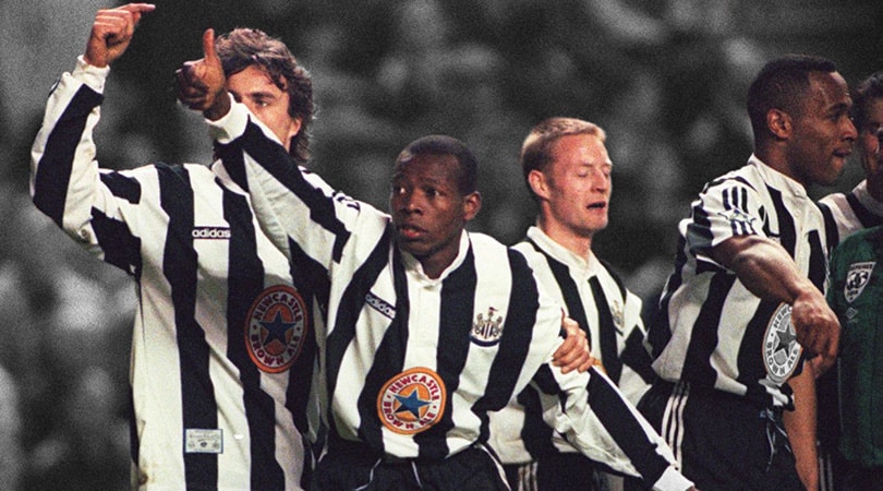 Uniformes mais bonitos do mundo: Newcastle (Reprodu&ccedil;&atilde;o/EMPICS Sport)